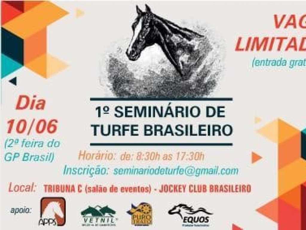 Foto: Na segunda-feira pós GP Brasil, o I Seminário de Turfe Brasileiro