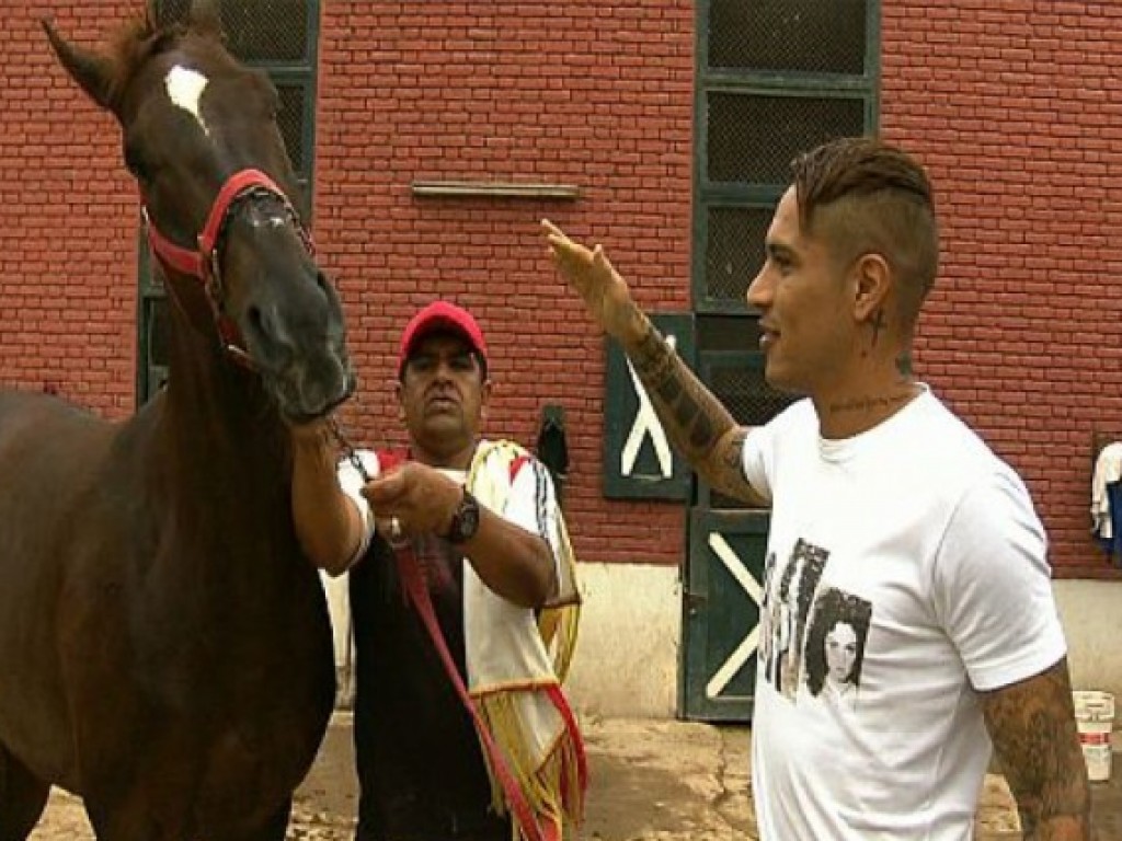 Foto: SporTV exibe matéria sobre o lado turfista de Paolo Guerrero