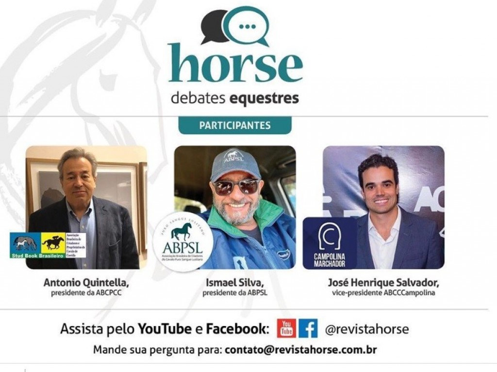 Foto: Horse Debates Equestres: Puro Sangue Inglês, Campolina e Lusitano debatem o segmento