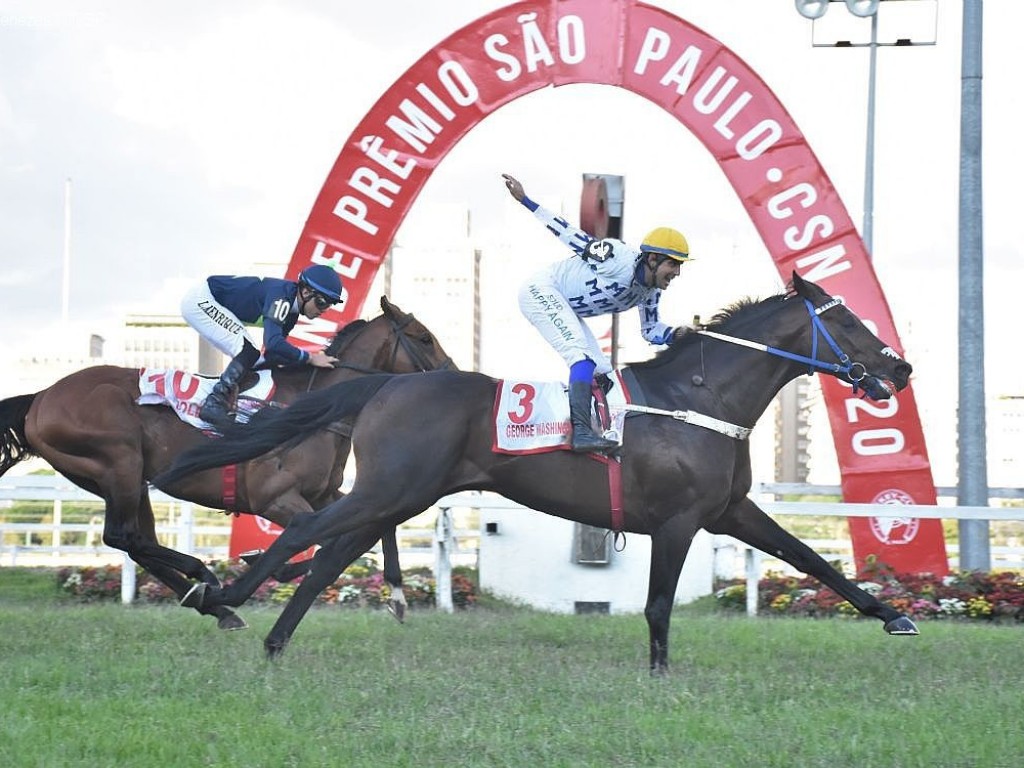 Foto: George Washington: magnífico no Grande Prêmio São Paulo CSN (G1)