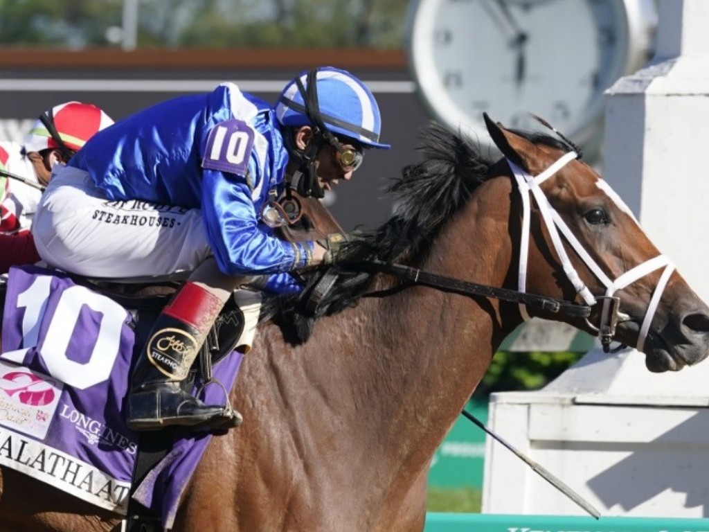 Foto: Uma ode ao Sheikh Hamdan Al Maktoum: Malathaat brilha no Kentucky Oaks (G1)