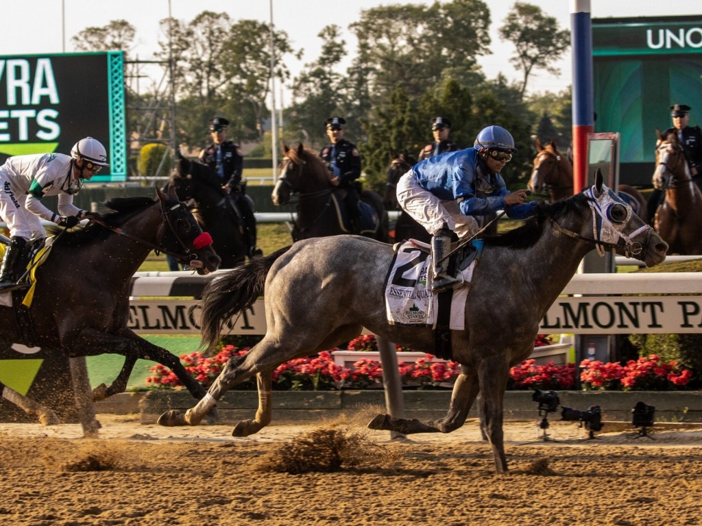 Foto: Tudo azul: em dia de Godolphin, Essential Quality vence o Belmont Stakes (G1)