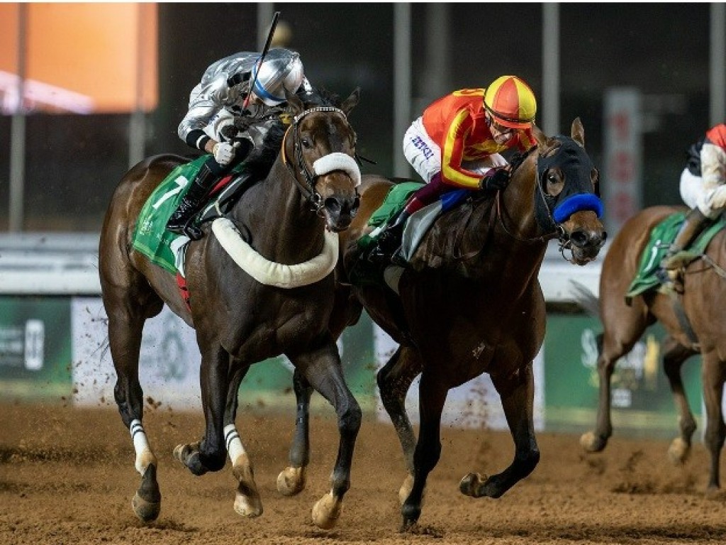 Foto: Es-Unico atropela para finalizar em quarto no Saudi Derby (G3); vitória de Commissioner King