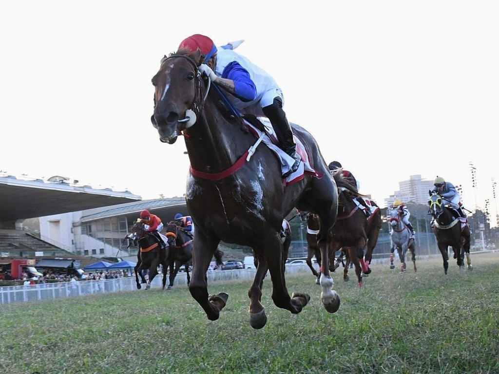 Foto: Com Champagne Rosé, o brinde da vitória, no Grande Prêmio OSAF (G1)