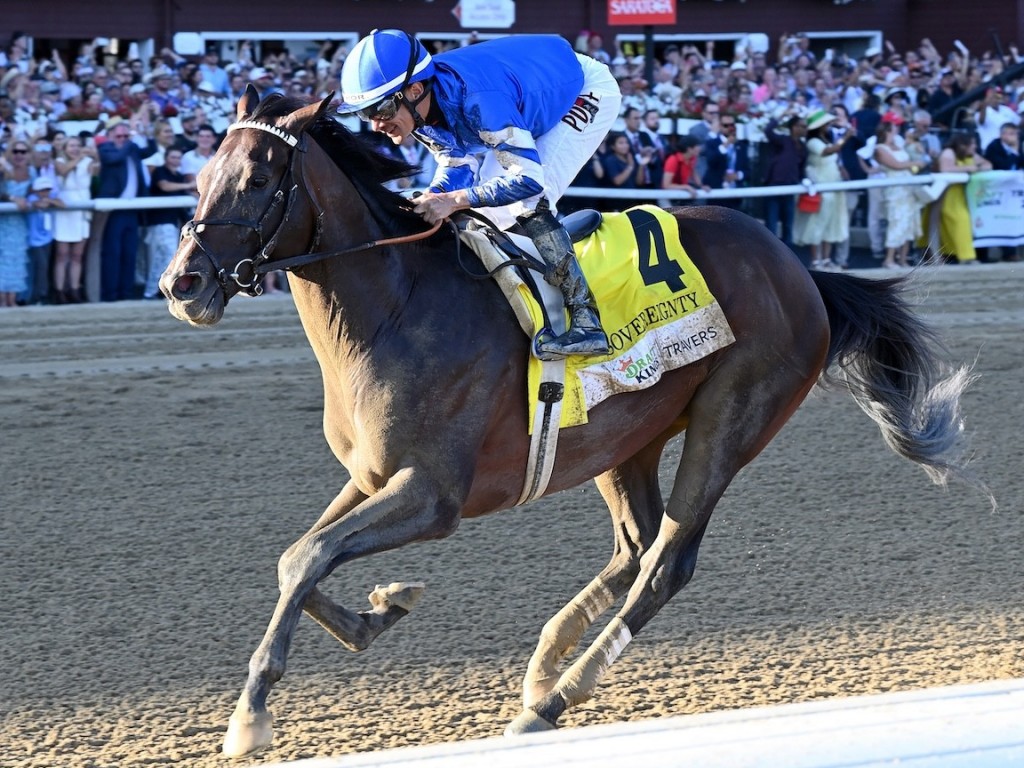 Foto: O "Rei de Nova York": Sovereignty vence o Travers Stakes (G1)